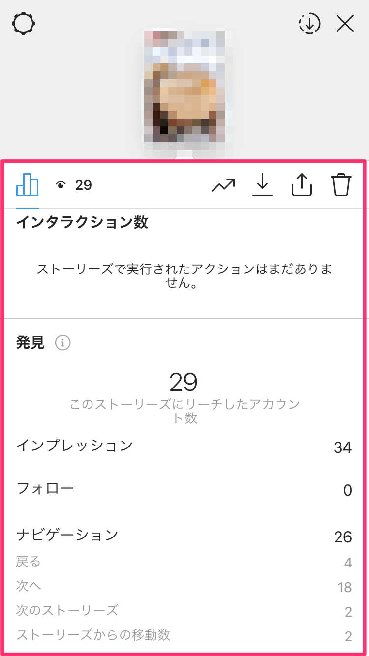 Instagramインサイト（ストーリーから2）